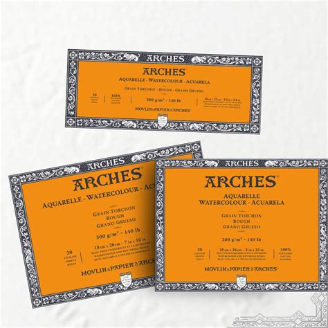 Buy original Arches-Watercolour-Rough Grain- Gummed Blocks - 300 GSM ...