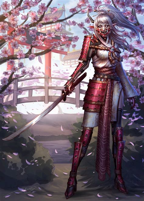ArtStation - Samurai girl.