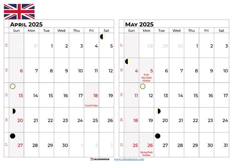 May 2025 Calendar UK