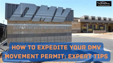 How to Expedite Your DMV Movement Permit: Expert Tips