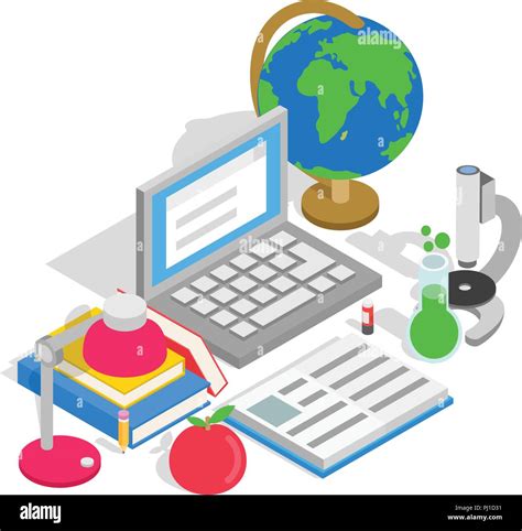 Study clip art, isometric style Stock Vector Image & Art - Alamy