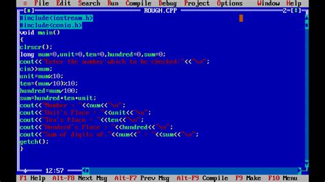 Program to Add Number in Turbo CC Language 的图像结果