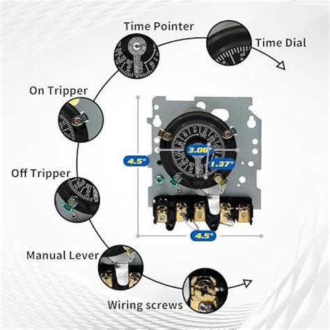 EETOENREGYTO T104 Electromechanical Timer Switch, Heavy Duty Pool India ...