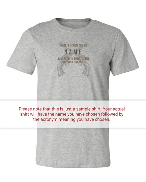 Cowboy T-Shirt for Tim | Meaning of Name | Cool Western Name Acronym Tee | Gifts for Tim - Name Acro