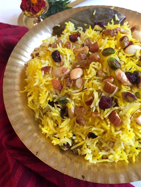 Saffron Rice with Fruits and Nuts Recipe | Saffron Trail
