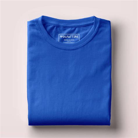 Buy Royal Blue colour t-shirt for Men in half sleeves – Wolfattire