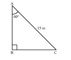 A ladder 15 m long just reaches the top of a vertical wall.