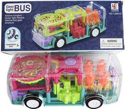 VRIDHI CREATiONS 360 Degree Rotating Transparent Gear Concept Bus with ...