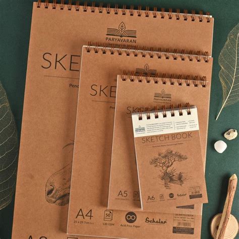 Scholar Paryavaran A6 Sketch Book - 50 Sheets (Pack of 1) – Topperskit LLP