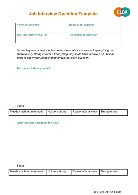 Image result for Problem Interview Templates