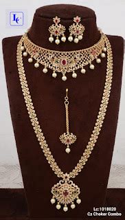 New CZ and Matte Bridal Set Collection - Indian Jewelry Designs