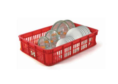 BOX CONTAINER INDUSTRI PLASTIK BERLUBANG HANATA 2000S (KECIL) 62x43x9,5 CM