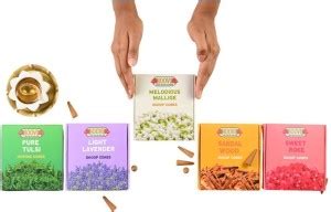 HOOVU Ultimate Dhoop Cones Set: 5 Fragrances Mix, Tulsi, Lavender ...