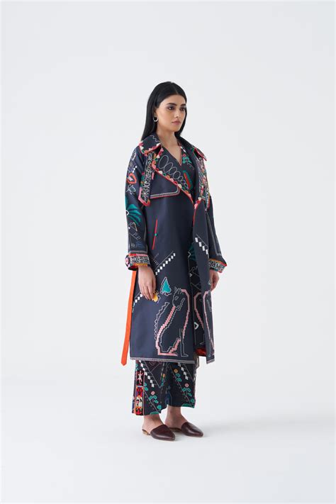 24201E COBA STRUCTURED LONG TRENCH – JALORI DESIGN STUDIO PVT LTD