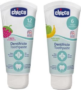 Chicco Apple Banana Flavored Toothpaste (50 ML) with Strawberry ...