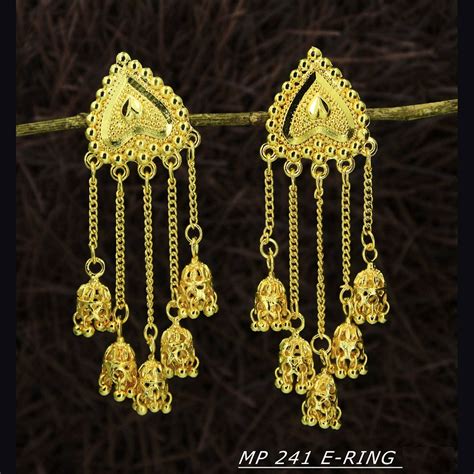 Mahavir Forming Gold Plated Dangler Earrings - MP 241 E Ring – JewelEMarket