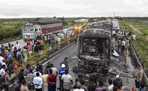 Andhra bus accident: Driver escaped through passenger door
