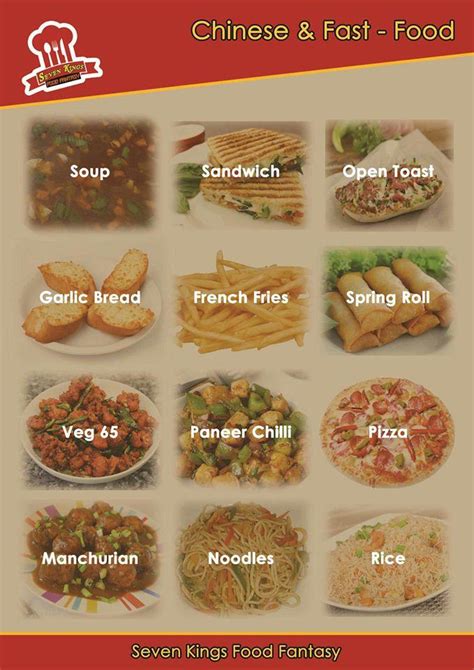 Menu at SEVEN KINGS FOOD FANTASY, Piplod