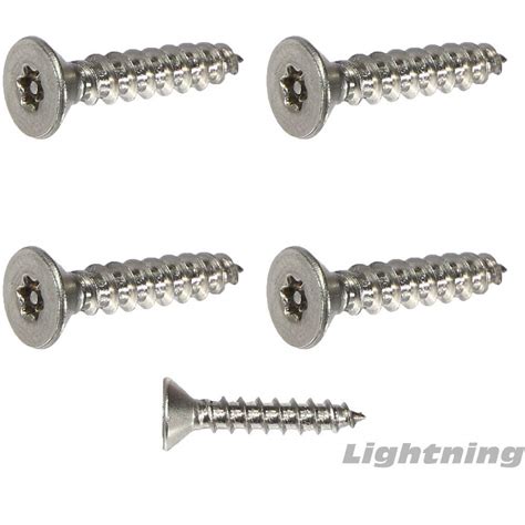 #8 x 3/4 Security Screws Torx Flat Head Sheet Metal Stainless Steel Qty ...