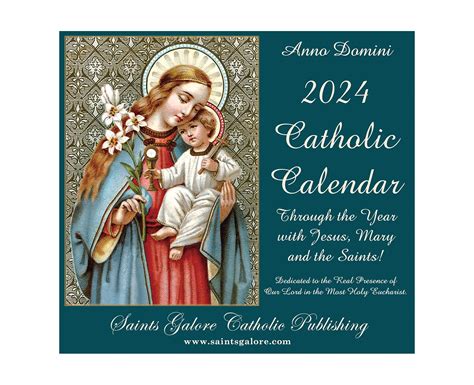 Printable Traditional Catholic Calendar 2025