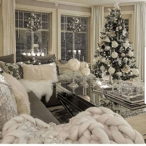 31 Amazing Cozy Winter Apartment Living Rooms Decor Ideas | Christmas ...