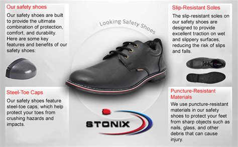 Buy STONIX Steel Toe Safety Shoes |Leather Shoes |Formal Look |Safety ...