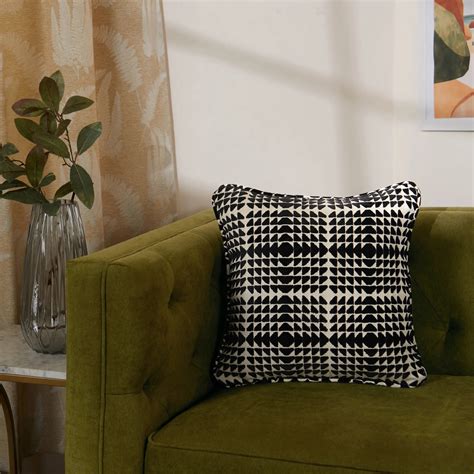 Buy Estrella Woven Cushion Cover | Monochrome Play Online | Livspace ...