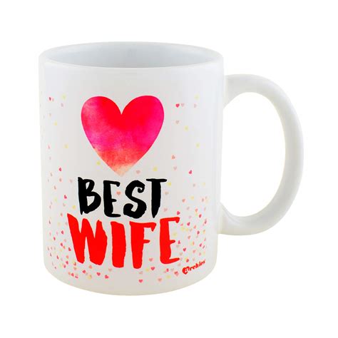 Buy ARCHIES Best Wife Mug Coffee Cup Ceramic Gift for Girlfriend, Wife ...