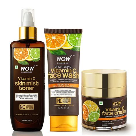 WOW Skin Science Vitamin C Face Wash Tube with Vitamin C Face Cream ...