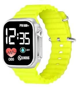 Buy MVS Digital Square Dial Dummy Icons Ultra Design Watch | Date ...