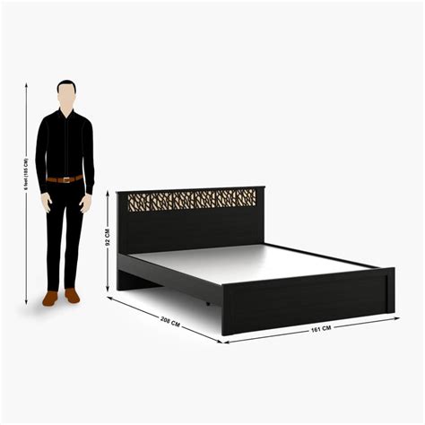 Buy Helios Rhine Ivry Queen Bed - Brown from Helios by Home Centre at ...