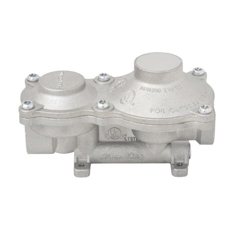 Flame King 2-Stage Propane LP Horizontal Compact Regulator Aluminum ...