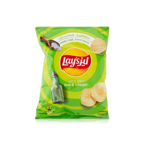 Lays Salt and Vinegar Potato Chips 45g - Spinneys United Arab Emirates