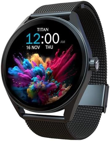Titan Crest 1.43” AMOLED Smart Watch with BT Calling, AI Morning Briefs ...