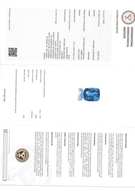 2.02 Ct IGI Certified Unheaated Untreated Natural Ceylon Blue Sapphire ...