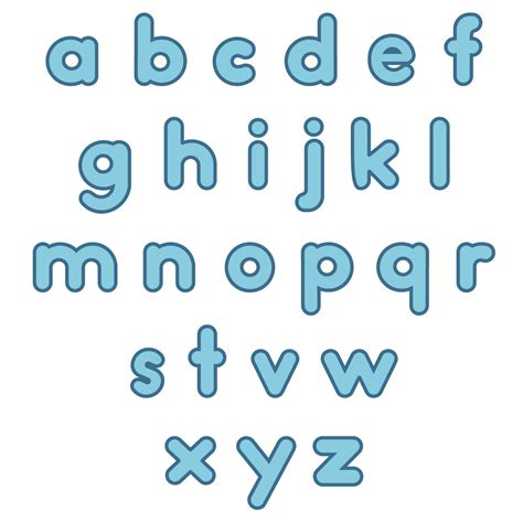 Free Printable Lowercase Alphabet Letters (Easy!) - Printables for Everyone
