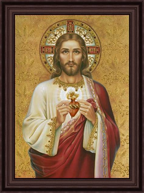 Premium LED Backlit Sacred Jesus with Jewelled Halo Frame - Buy Online ...