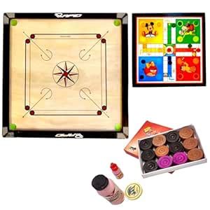 Buy Rapid Super Carrom Board(32 inch Large) with Premium Coins ...