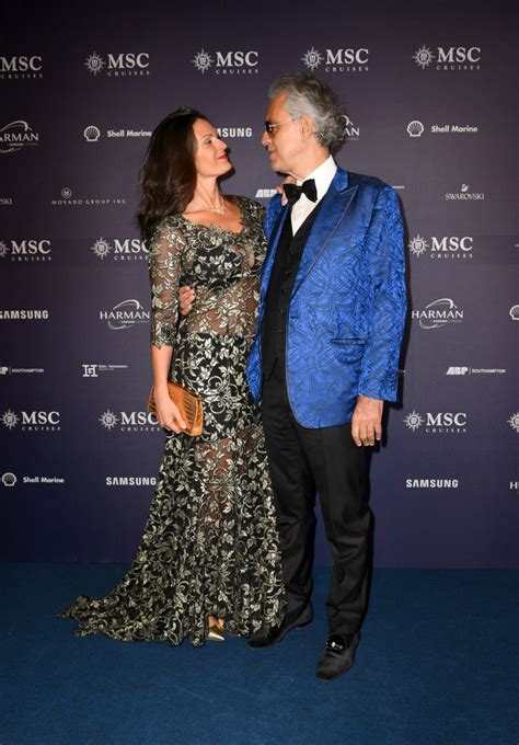 Andrea Bocelli’s glam wife steals the show in semi-sheer lace dress on ...