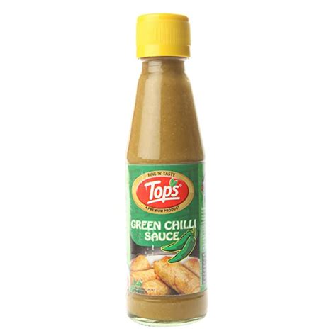 Tops Sauce - Green Chilli, 200g Bottle : Amazon.in: Grocery & Gourmet Foods