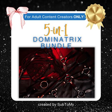 2025 5-in-1 Dominatrix Bundle for Onlyfans, Reddit, Loyalfans, Social ...