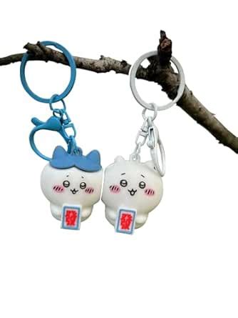 SQworld Key Chain CHIIKAWA 2 PACK, Couple keychian best gifts for him ...