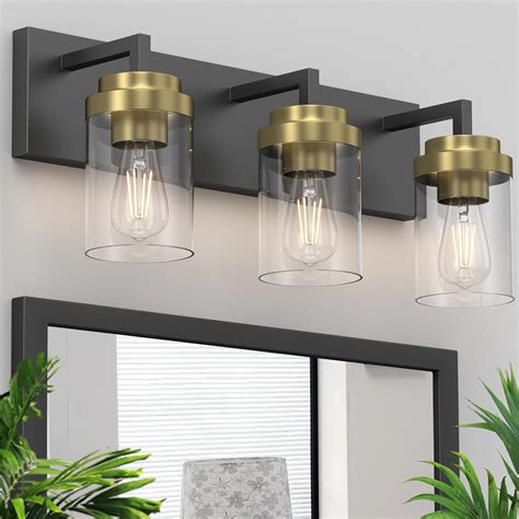 Espird Bathroom Lighting Fixtures, 3-Light Bathroom Vanity Lights Over ...