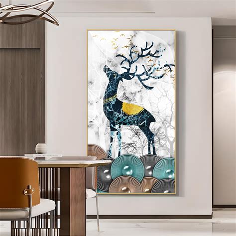 Buy Fawn's Drum Circle Glass Finish Vertical Wall Art Online @ Best ...