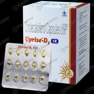 Uprise D3 1000 IU Softgel Capsule (15): Uses, Side Effects, Price ...