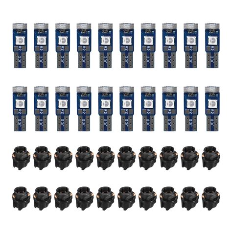 T5 37 74 LED Bulbs Kutyun T5 LED Dashboard Lights - 20 Pack PC37 PC74 ...