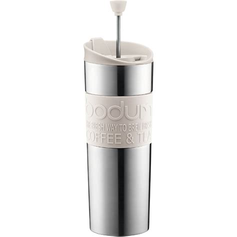 Bodum Insulated Stainless Steel Travel French Press with Off-White ...