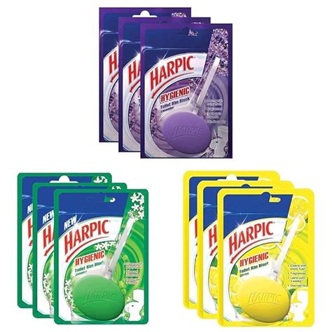 Harpic Pack of 9 (Pack of 3 X 3, 26g Each) Citrus, Lavender and Jasmine ...