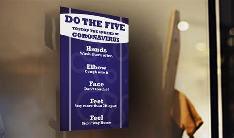 Shop Coronavirus Preventive Measures Window Clings | Circle One
