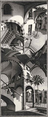 Relativity by M. C. Escher | Buy Posters, Frames, Canvas & Digital Art ...